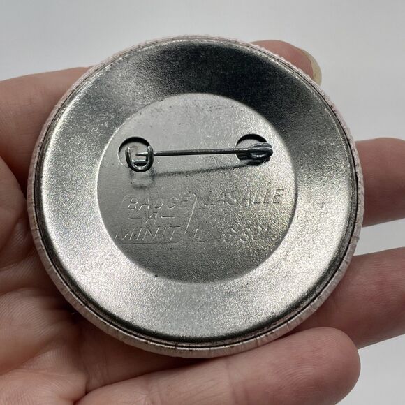 Lot of 2 Vintage 80s 90s Funny Pin Back Buttons "51% Sweetheart, 49% Witch" - Picture 3 of 4